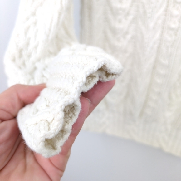 Express Vintage Handknitted Fisherman Sweater C. Internationale Cotton Blend XS - Picture 4 of 8